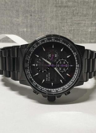 Чоловічий годинник часы citizen eco-drive  200m chronograph black2 фото