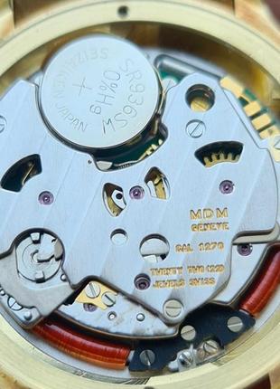 Золотий чоловічий годинник часы hublot mdm chronograph 1621.3 ...8 фото