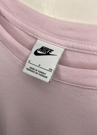 Nike базовая мужская футболка свет розовая4 фото