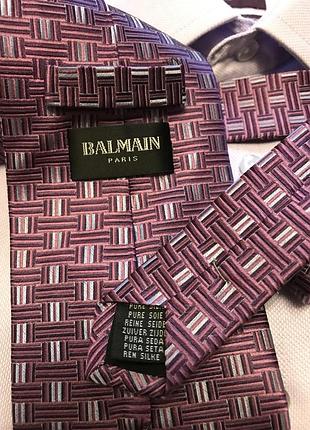 Краватка чоловіча бренд люкс balmain 100% шовк