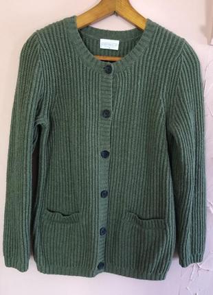 Кардиган коллекционный шерстяной свитер cotswold р м