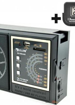 Портативний радіоприймач golon rx-98 (uar) usb/sd/fm