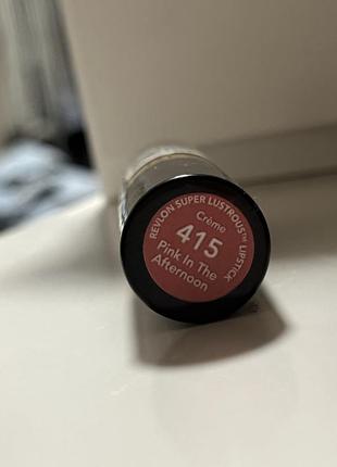 Revlon super lustrous lipstick 415 - pink in the afternoon4 фото