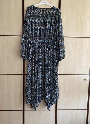 Сукня міді шифонова