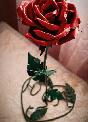Металева роза. найкращий подарунок2 фото