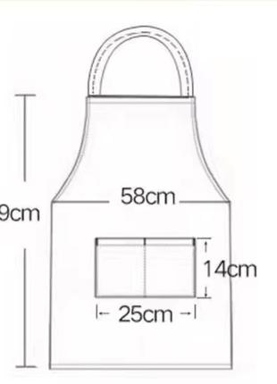 Фартух водовідштовхуючий водонепроникний для кухні, перукарів, майстрів3 фото