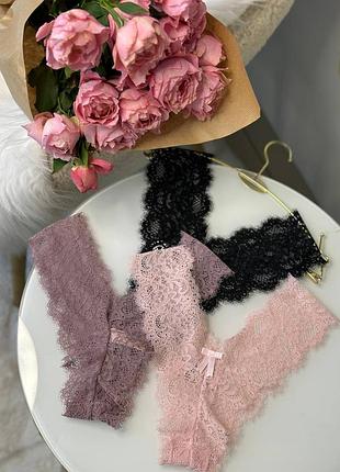 Набор кружевных трусиков 3 шт &lt;unk&gt; нижнее белье