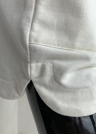 Коттоновые бело молочные шорты с высокой талией primark9 фото
