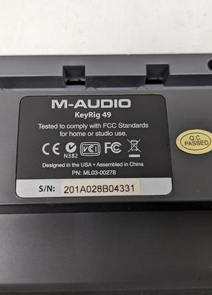 Midi-клавиатура m-audio keyrig 49 синтезатор6 фото