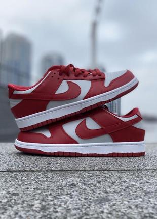 Nike sb dunk red&amp;white5 фото