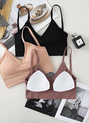 Топ в рубчик топ спортивный комплект из 3-х штук3 фото