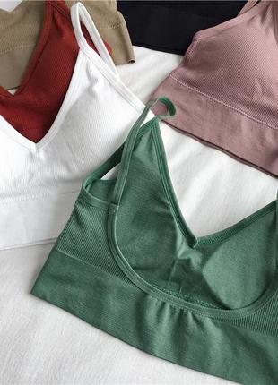 Топ в рубчик топ спортивный комплект из 3-х штук10 фото