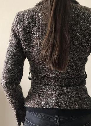 Пиджак женский коричневый2 фото
