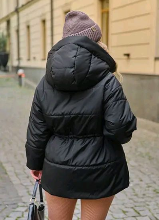 Зимова курточка плащівка2 фото