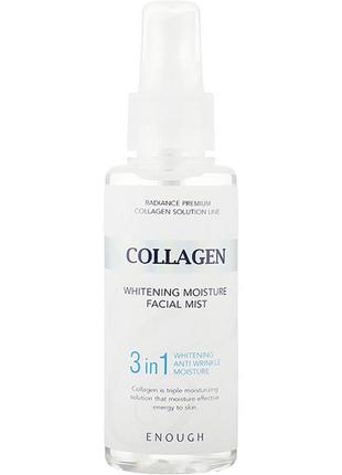 Відбілюючий міст для обличчя з колагеном enough collagen 3in1 mist 100 мл