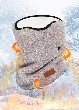 Новый тёплый шарф для шеи и лица с плотной защитой от холода3 фото