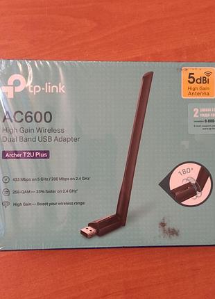Usb-адаптер мережі wifi tp-link archer t2u plus