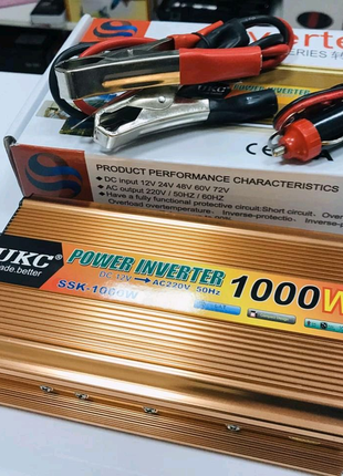 Преобразователь 1000w 12v-220v ukc