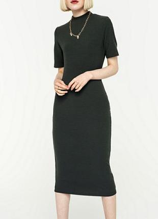 Новое брендовое платье футляр гольф водолазка миди макси