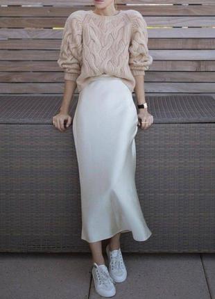 Трендовая сатиновая юбка 
арт. rkot. 6176 фото