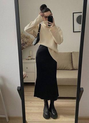 Трендовая сатиновая юбка 
арт. rkot. 6174 фото
