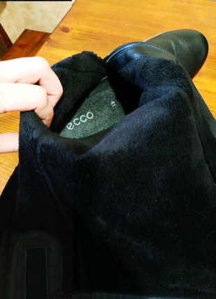 Жіночі зимові чоботи на танкетці шкіра оригінал ecco, 41 р, 27 см7 фото