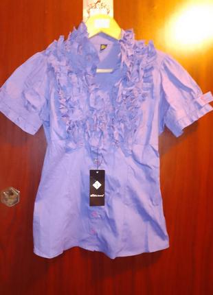 Фиолетовая летняя блузка. размер s1 фото
