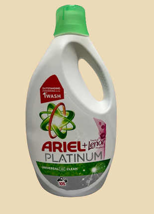 Універсальний гель для прання ariel gel platinum 5,775 л1 фото