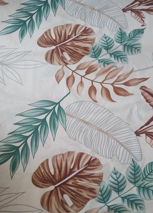 Красивые, яркие простыни "листья папоротника", из плотной бязи. все размеры, пошив с резинкой!1 фото