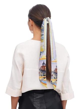 Стильный платок , галстук твилли, лента для волос1 фото