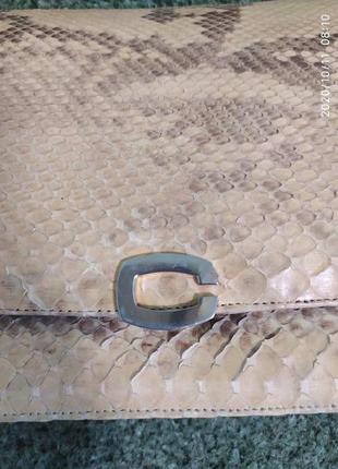 Красива вінтажна сумочка зі зміїної шкіри7 фото