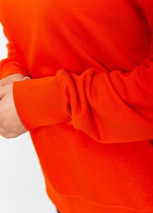 Свитер женский однотонный двунитка, цвет оранжевый, 129r0204.3 фото