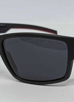 Окуляри брендові чоловічі сонцезахисні чорні матові поляризовані