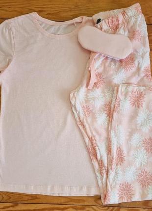 Женская пижама (домашний костюм), размер l/xl, цвет розовый8 фото