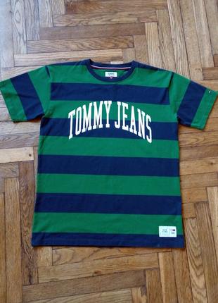 Мужская  футболка tommy hilfiger jeans collegiate capsule stripe2 фото