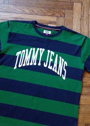 Мужская  футболка tommy hilfiger jeans collegiate capsule stripe3 фото