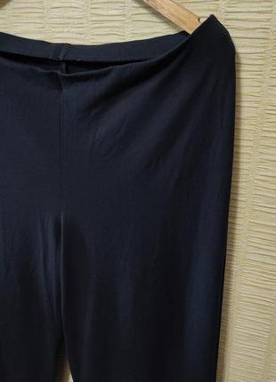 Темно-синие плотные натуральные трикотажные штаны брюки джогеры3 фото