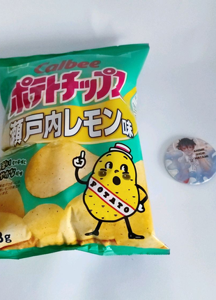 Чіпси лимон аніме аниме з японії солодощі їжа еда чипсы снеки1 фото