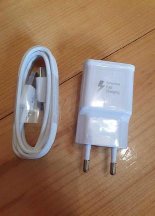 Зарядний пристрій ep-ta20ewe швидка зарядка+usb to type-c