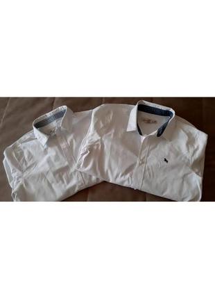 Н&м.білі сорочки для школи.4 шт. речовина 152 см(1 шт.) і 158 см2 фото