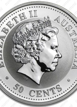 Срібна монета «рік свині» єлизавета 2 австралія 2007