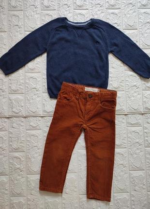 Стильные джинсы, вельветовые штаны, брюки h&m 1,5-3 года1 фото