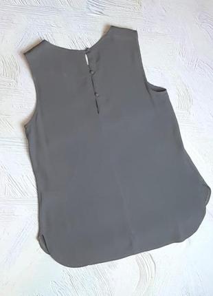 💝2+1=4 фирменная серая блуза блузка с кружевом oasis, размер 46 - 482 фото