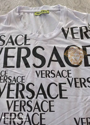 Продам футболку versace, біла, нова, туреччина, m.