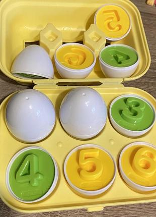 Яйца монтессори сортер 3 d лоток яиц монтесоры яйца цифры2 фото