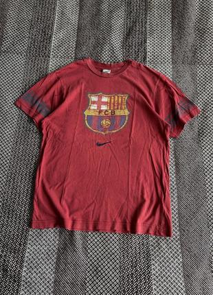 Nike x barca vintage tee футболка винтажная оригинал бы у