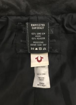 Кожаная брендовая курточка true religion3 фото