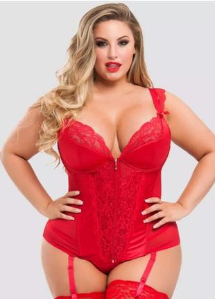 Корсет с трусиками на груди от 102до 112см plus size