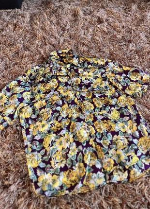 Блузка,рубашка в цветочный принт от zara6 фото