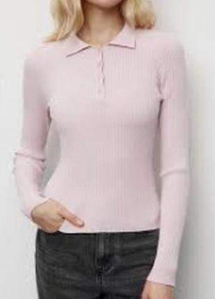 Р 8-10 / 42-44-46 актуальный базовый розовый свитер джемпер кофта плотный хлопок repeat1 фото